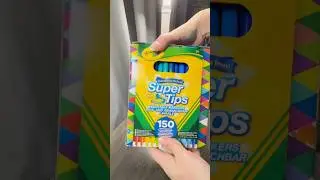 Crayola SuperTips 150 colors #coloringadventure #art #drawing #crayola #crayolasupertips #shortvideo