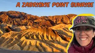 Sunrise at the famous ZABRISKIE POINT in Death Valley | Before the hike | Female Desert Explorer