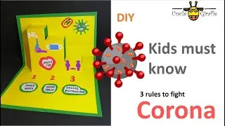 Science project for kids to learn &ldquo;How To Stay Safe&rdquo; during Corona pandemic. Fun way to learn.