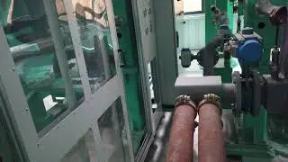 Drainage valve installed nearby the EPS mould for EPS shape moulding machine