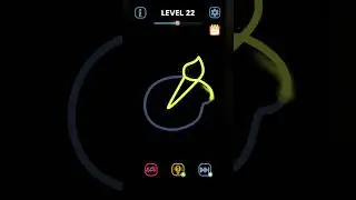 one line draw puzzle level 22 #ammycandycrush #mobilegames #puzzlegames #gameplay #shorts