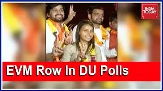 ABVP Sweeps Delhi University Polls, Congress Cries Foul Over EVM Fraud