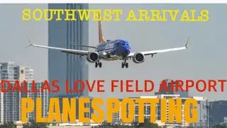 1 MINUTE OF PLANE SPOTTING SOUTHWEST ARRIVALS AT DALLAS LOVE FIELD AIRPORT (DAL/KDAL)