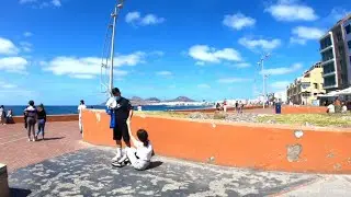 laspalmas gran canarias  las canteras beach