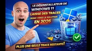 Le DESINSTALLATEUR de windows 11 laisse des TRACES donc voici la SOLUTION en 2026