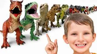 Hide And Seek With 50 Dinosaurs Adventure! 🦖🌋✨