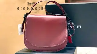 COACH SADDLE 23 in BORDEAUX UNBOXING