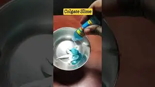 Slime make with glue l Colgate Slime #entertainment #experiment #crazy #gocrazy #videos #shorts