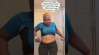 This low budget sellotape flat tummy hack works like magic, why haven&rsquo;t you tried it? 😁 #short