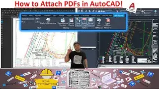 Учебные пособия по AutoCAD | Прикрепление PDF-файла к пространству модели и конвертация в DWG | О...