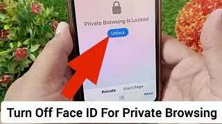 iOS 18 How to Disbable Face ID For Private Browsing in Safari For iPhone