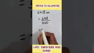 m to km #shorts #conversion #vedio #meter to #kilometers