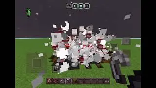 Blowing up villagers in￼ Minecraft BE