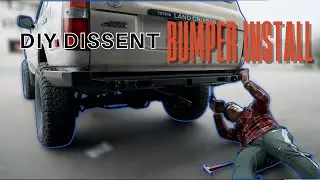 Установка заднего бампера Discent Offroad Extreme Clearance для Land Cruiser 80 серии.