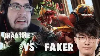 IMAQTPIE VS FAKER 1V1 GETS COMPLETELY OUT OF CONTROL- LEAGUE OF LEGENDS
