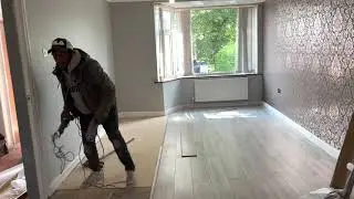 How to install laminate flooring Complete video start to end