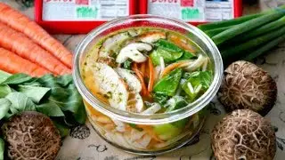 Individual Oriental Chicken Noodle Soup Bowls