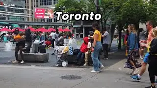 4K Downtown Toronto Adventure: Big City Exploration (No Talking, No Music)