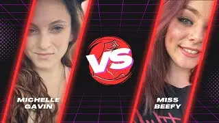 MICHELLE GAVIN vs MISS BEEFY --- showing her biceps --- WHO WIN?