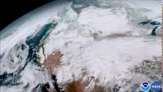 GOES-16 Animation of Weather over the Western U.S.