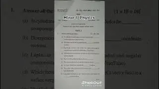 MPC-Minor paper 1(Physics) PDF - BSc Math PYQ-NEP(telegram) May this video be helpful for you