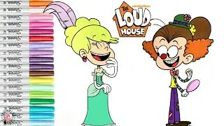 The Loud House Coloring Book Luan Loud Clown Leni Loud Nickelodeon | SPRiNKLED DONUTS