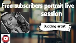 Portrait #art #live #livechat #freeportrait #artmagic #craftlive #diy