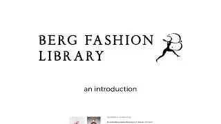 Berg Fashion Library -  An Introduction