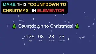 Make An Elementor Countdown to Christmas
