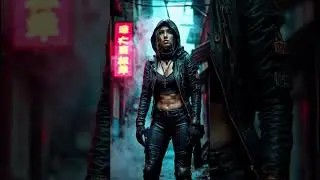 Cyberpunk Girl 4K Live Wallpaper | Futuristic Dark Street Vibes 2025