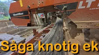 S&aring;ga knotig ek i WoodMizer LT15 (Band haveri i s&aring;gen)