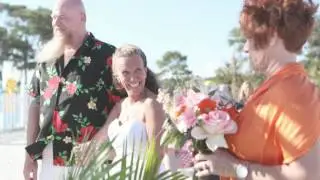 Beach Wedding Castaways RV Resort & Campground