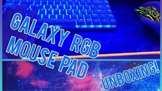 CHEAP RGB GALAXY MOUSE PAD UNBOXING 📦