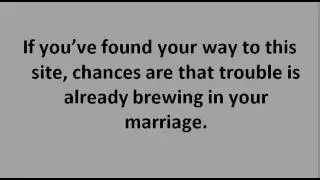 How To Save My Marriage Right Now From Divorce . For Men (Guys) No Marriage Counseling