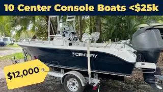 10 Used Center Console Boats Under $25,000 For Sale Now in the USA