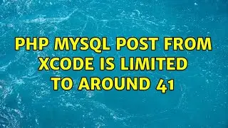 php mysql post from xcode is limited to around 41