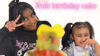How We Made a Watermelon Birthday Cake For Mum| Food Decoration