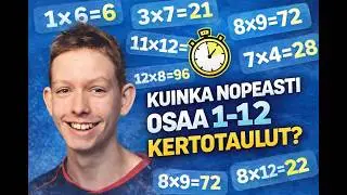 Kuinka nopeasti osaat kertotaulut 1&ndash;12? ⏱️