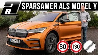 2024 Skoda Enyaq RS (250kW, 679Nm) | Verbrauch Langstrecke | 80km/h vs 130km/h vs 160km/h