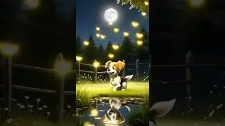 Puppy&rsquo;s Firefly Adventure 🐶✨ | Magical Moonlight Dance | Pixar Style Short #kidsstudio #pixarstyle