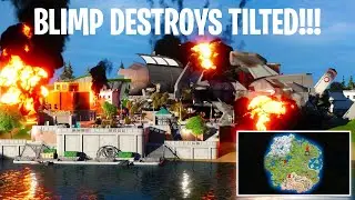 Fortnite Chapter 3 Season 2 Leaks Tilted Towers Destroyed By IO Blimp! Seven Takes Over Tanks!!!