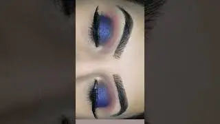 viral blue simer eye makeup #braidal #party #any functions use this eye makeup look #makeupshow #