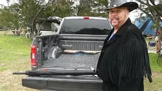 Assembly of Harbor Freight 2000 pound truck bed cargo unloader and wolf tested