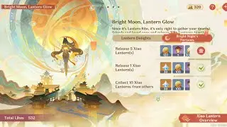 Release 5 Xiao Lantern(s) Guide | Bright Moon, Lantern Glow #genshinimpact Luna4 جينشين امباكت