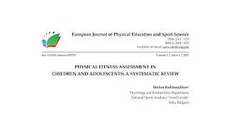 Physical Fitness Assessment in Children: Review Article (Video Abstract)