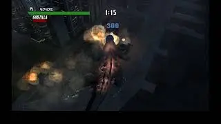 Godzilla NY night time destruction (Godzilla Save the Earth: Melee