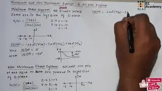 #207 minimum and non-minimum phase system and all-pass system in control system || EC Academy