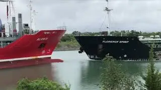 Two boats collide in Welland canal July 11/2020