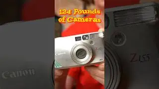 Я купил 124 фунта фотоаппаратов.