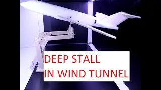 T-tail Plane Replicate Deep Super Stall Wind Tunnel